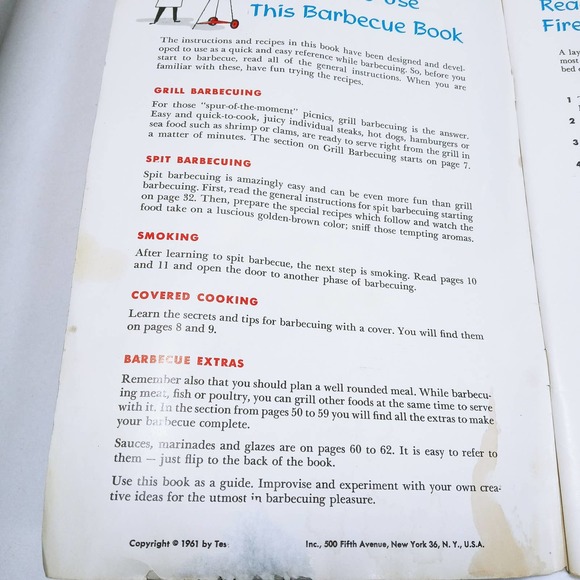 Vintage How to Cook Outdoors Garden Mark USA (bb2) - Picture 3 of 8